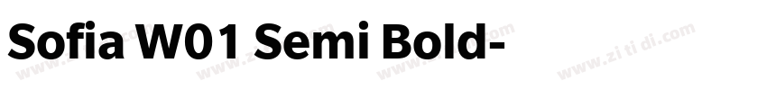 Sofia W01 Semi Bold字体转换